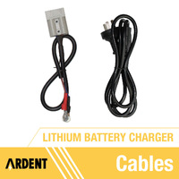 Ardent 58.4V 10A Lithium Battery Charger for 48V Lithium Battery Charger with Anderson Plug & Alligator Clip