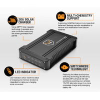 12V 20A DC to DC Battery Charger Dual Battery System MPPT