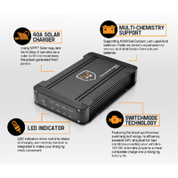 12V 40A DC to DC Battery Charger Dual Battery System MPPT