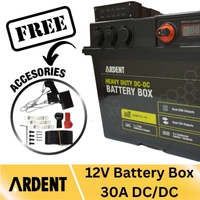 ARDENT Portable Battery Box Power Station with Integrated 30A DC/DC Charger