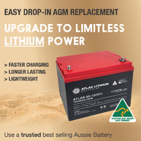 ATLAS 55AH Lithium Deep Cycle Battery
