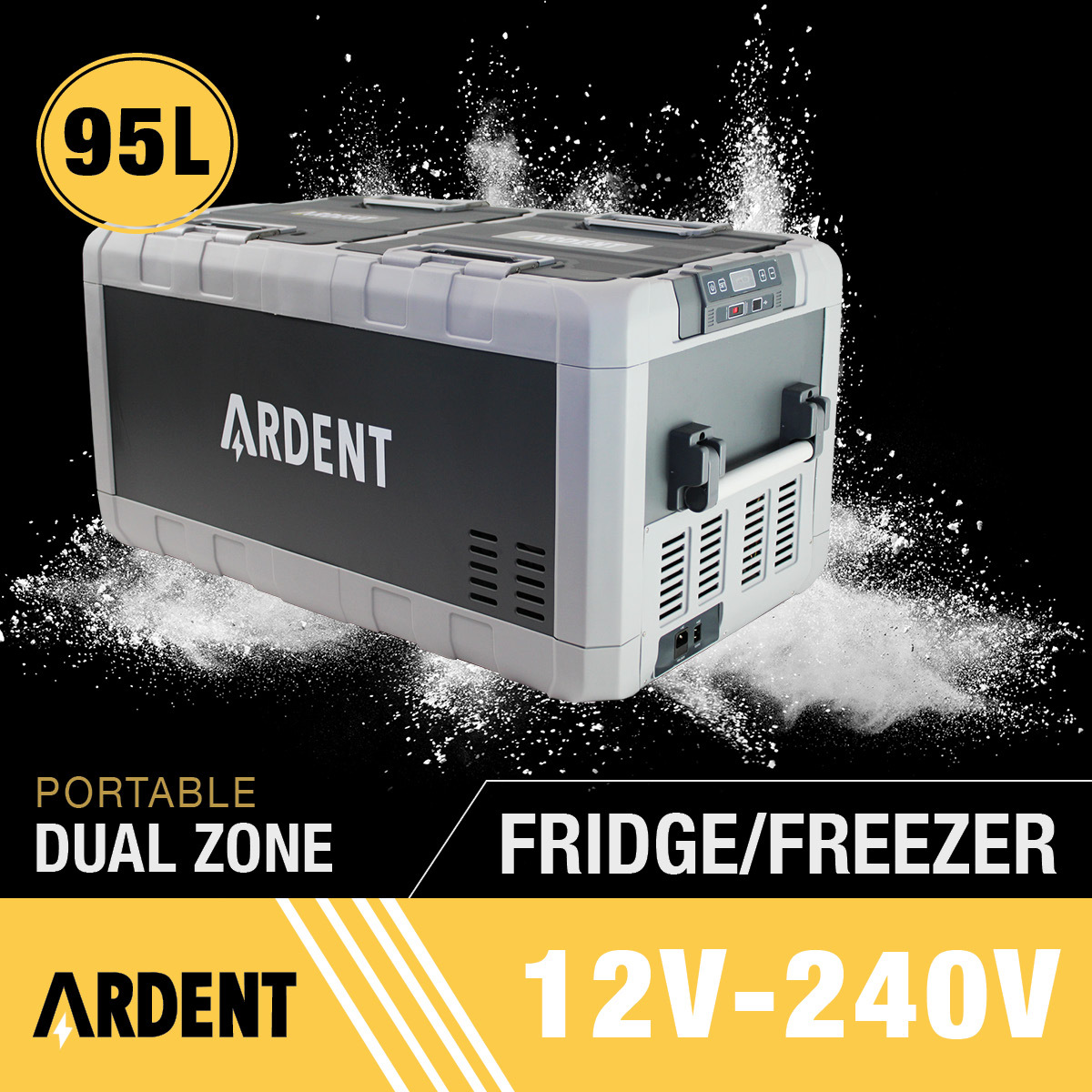 95L Dual Zone Portable Camping Fridge Freezer