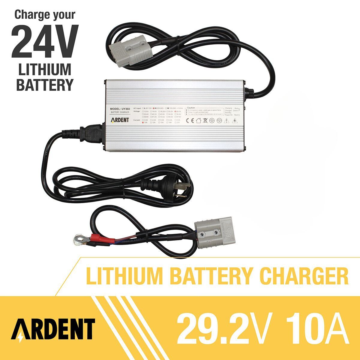 Ardent 12V 10A Lithium ​LiFePO4 Battery Charger