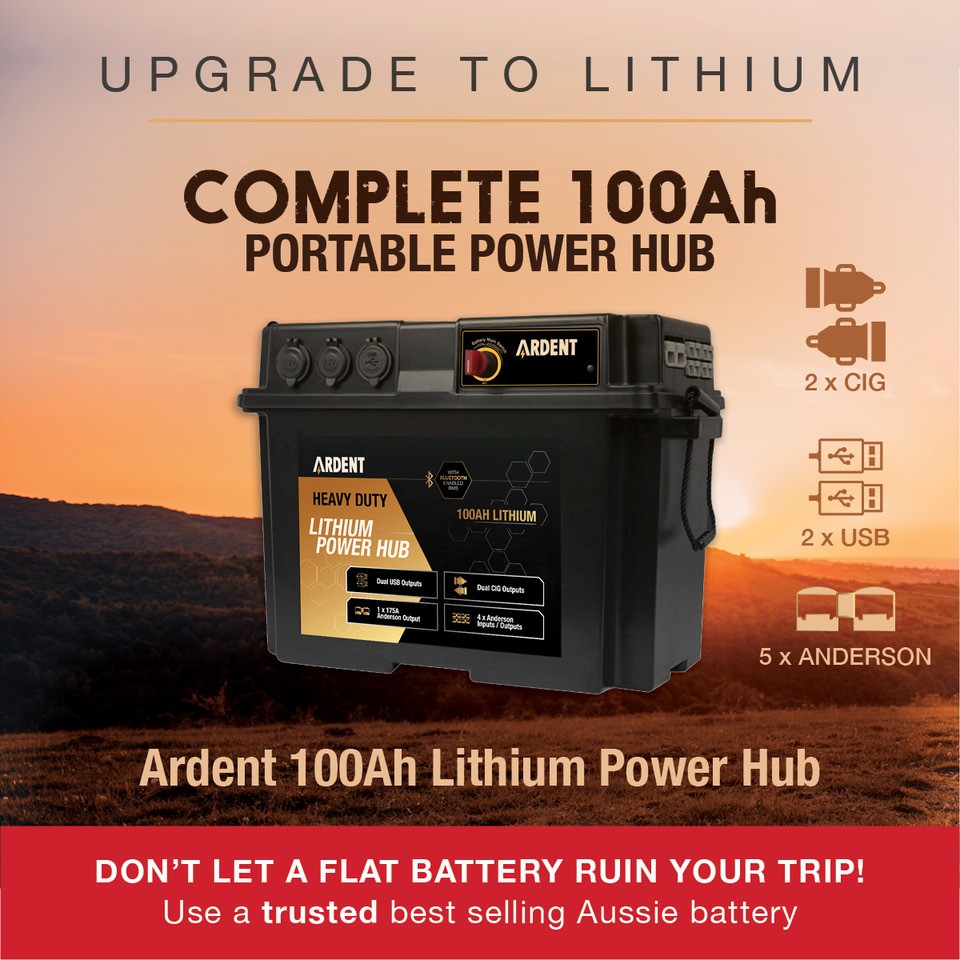 100Ah Lithium Deep Cycle Battery Power Hub