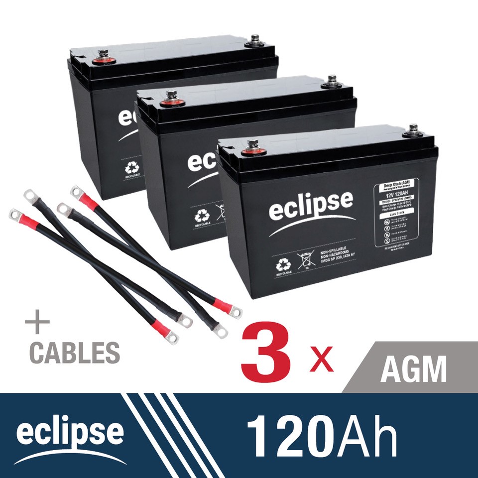 Eclipse 130AH AGM Deep Cycle Battery
