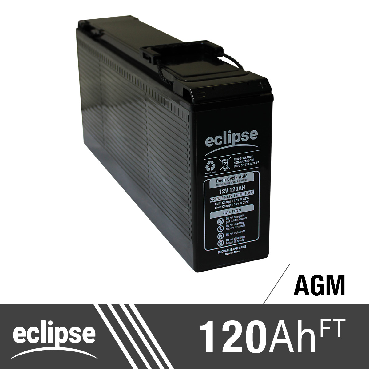 120AH Deep Cycle AGM Battery Eclipse Eclipse 12 Volt 120ah Deep Cycle