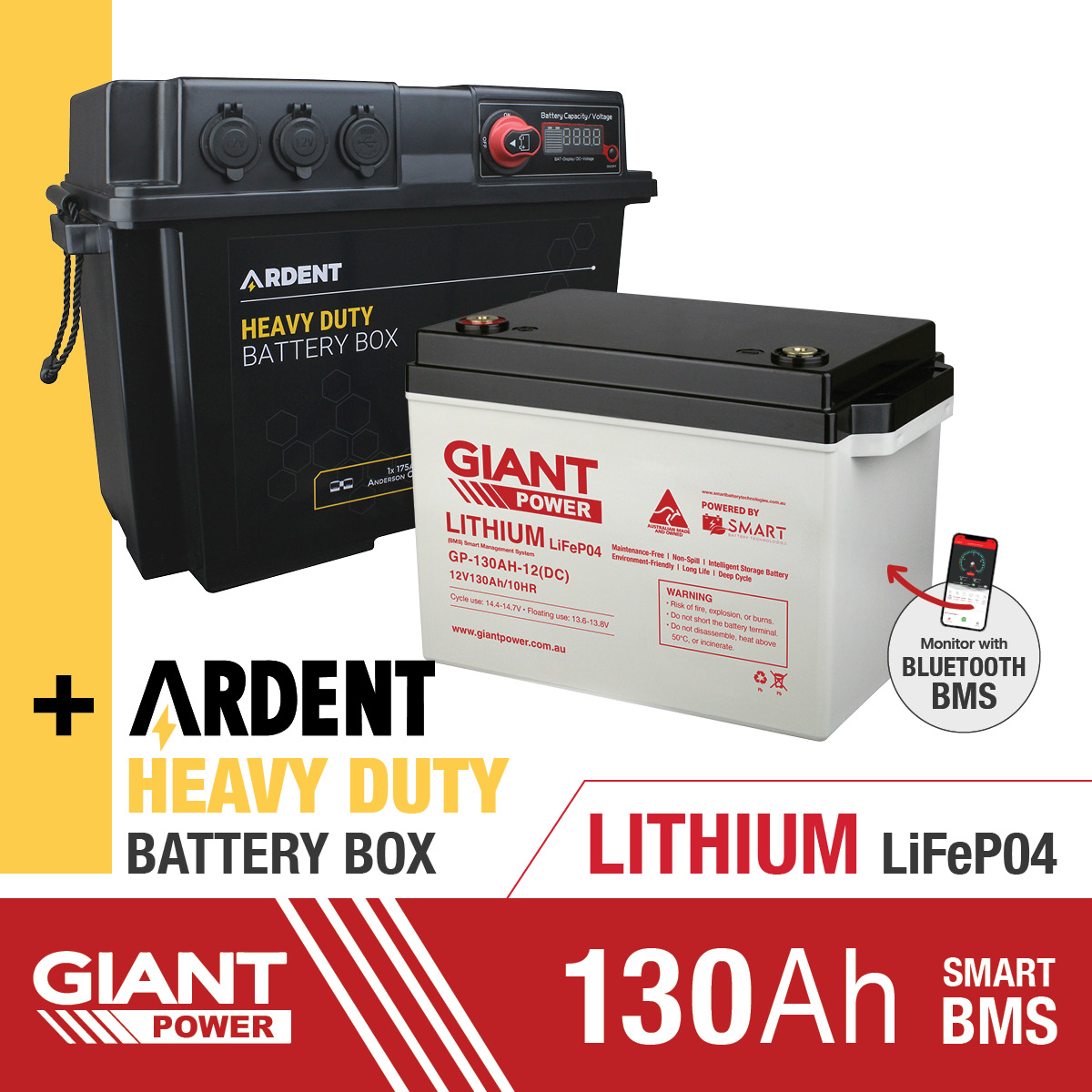 Australian Made Lithium Deep Cycle Battery Giant Power