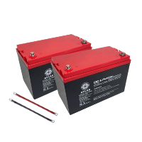 Double 140AH Lithium Deep Cycle Dual Battery Kit