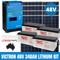 48V VICTRON 340AH Lithium Kit w/ Giant 'Aussie Made' Lithium Batteries - Complete Kit