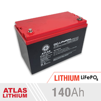 ATLAS 140AH Lithium Deep Cycle Battery (LiFePo4)