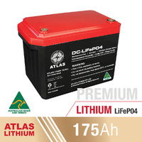 ATLAS 175AH 12V Lithium Prismatic Deep Cycle Battery Australian Made