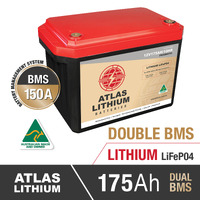 ATLAS 175AH 12V Double BMS Prismatic Lithium Battery Australian Made