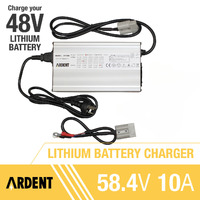 Ardent 58.4V 10A Lithium Battery Charger for 48V Lithium Battery 