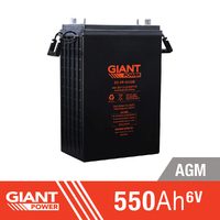 Giant Power 550AH 6V AGM Deep Cycle Battery