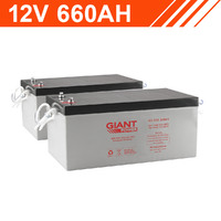 Giant Power 7.9kWh 12V 660AH AGM Battery Bank (12V cells)