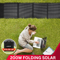 200W 12V Foldable Solar Mat with Grade A Solar Cells (4 panel)