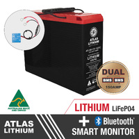 ATLAS 175AH 12V Lithium Prismatic Slimline Front Terminal Battery