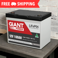 Giant 12V 100AH Lithium Battery LiFePO4 Deep Cycle Battery Australian Made