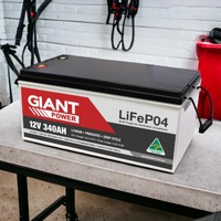 Giant 12V 340AH Lithium Battery LiFePO4 Deep Cycle Battery Australian Made
