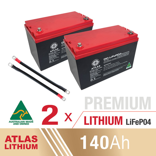ATLAS 140AH Lithium Deep Cycle Battery Lithium Prismatic
