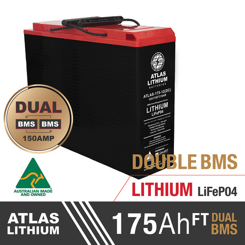 175AH Deep Cycle Battery | ATLAS Lithium 175AH 12V AGM Deep Cycle Battery | 120AH AGM Deep Cycle Battery Australia | Deep Cycle Battery | 12V Deep Cycle Battery