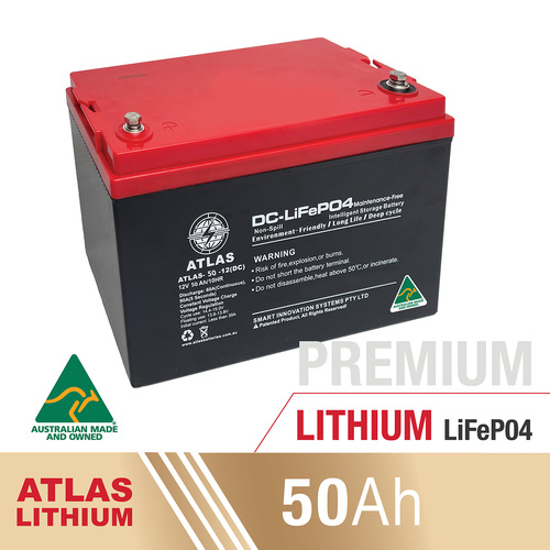 50AH Deep Cycle Battery | ATLAS Lithium 50AH 12V AGM Deep Cycle Battery | 120AH AGM Deep Cycle Battery Australia | Deep Cycle Battery | 12V Deep Cycle Battery