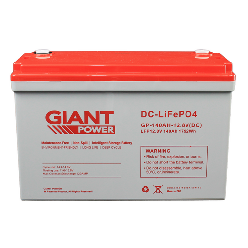 Giant Power 12V 140AH Lithium Battery LiFePO4 x2
