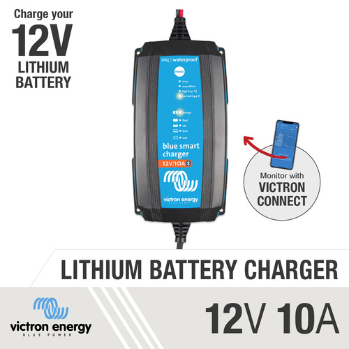 Victron Blue Smart IP65 Charger 12V  IP65 SLA/LiFePO4 + DC Connector